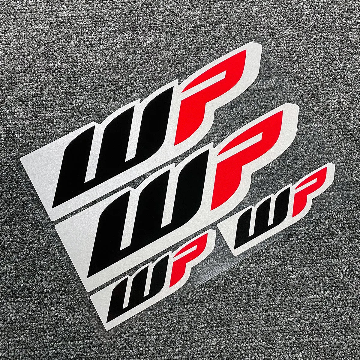 WP Moto Sticker Accessory Laser Rainbow Suspension Modification decoration Motorcycle Waterproof Decal