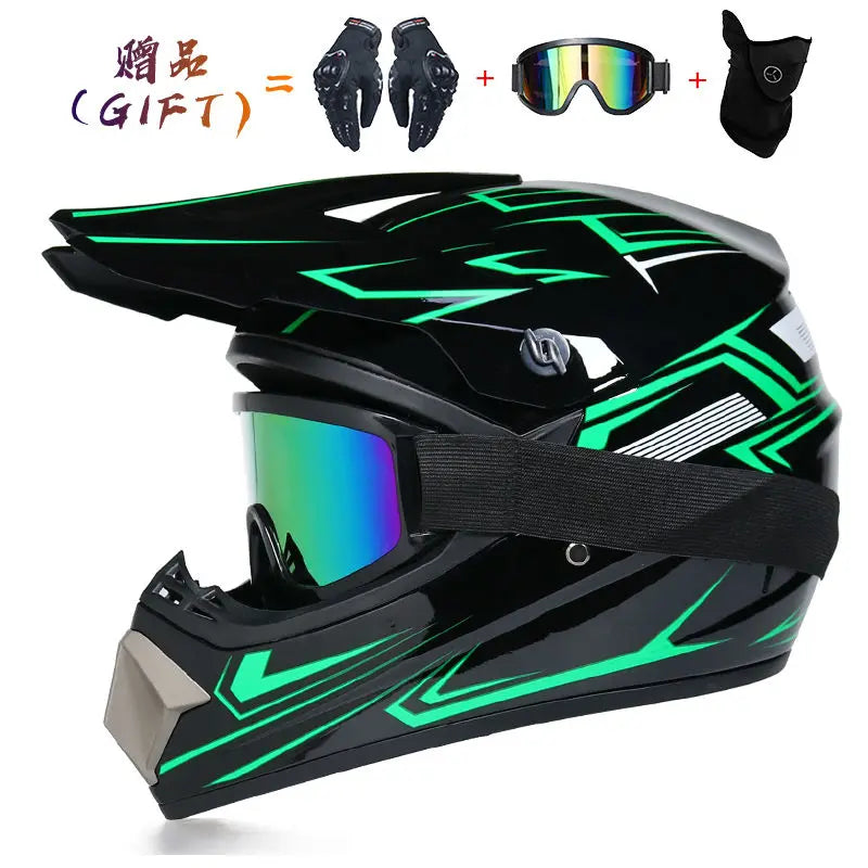 Send 3 pieces gift motorcycle helmet children off-road helmet bike downhill AM DH cross helmet capacete motocross casco