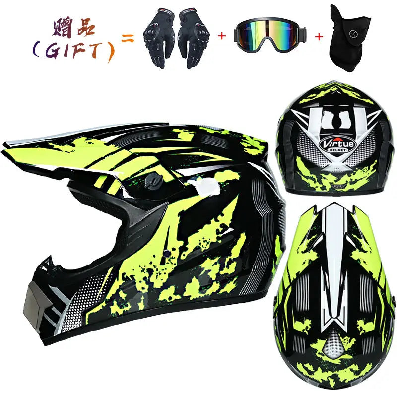 Send 3 pieces gift motorcycle helmet children off-road helmet bike downhill AM DH cross helmet capacete motocross casco