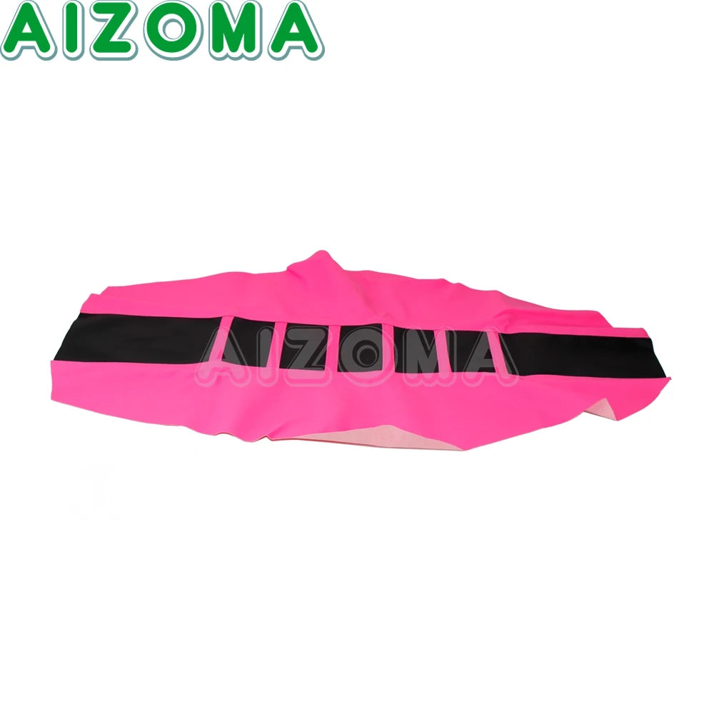 Pink Enduro Motorcycle Anti-Slip Gripper Soft Seat Cover For Honda Kawasaki Suzuki Yamaha Dirt Bike Seat Cushion Pad Protector