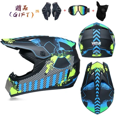 Send 3 pieces gift motorcycle helmet children off-road helmet bike downhill AM DH cross helmet capacete motocross casco