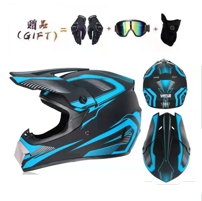 Send 3 pieces gift motorcycle helmet children off-road helmet bike downhill AM DH cross helmet capacete motocross casco