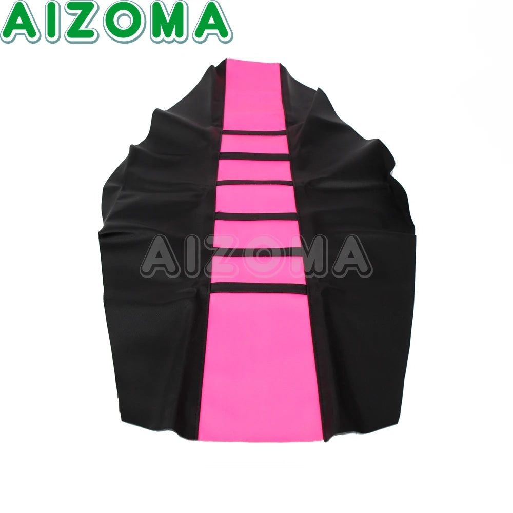 Pink Enduro Motorcycle Anti-Slip Gripper Soft Seat Cover For Honda Kawasaki Suzuki Yamaha Dirt Bike Seat Cushion Pad Protector