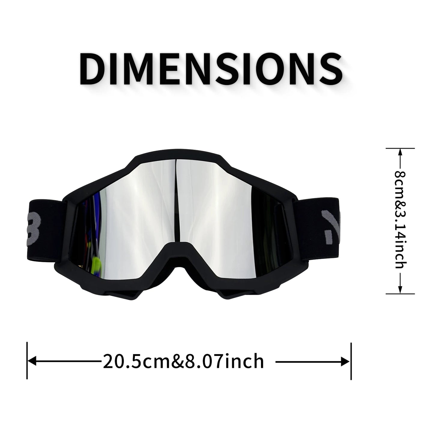 Motorcycle riding goggles with elastic band to prevent detachment MX high-quality outdoor off-road glasses