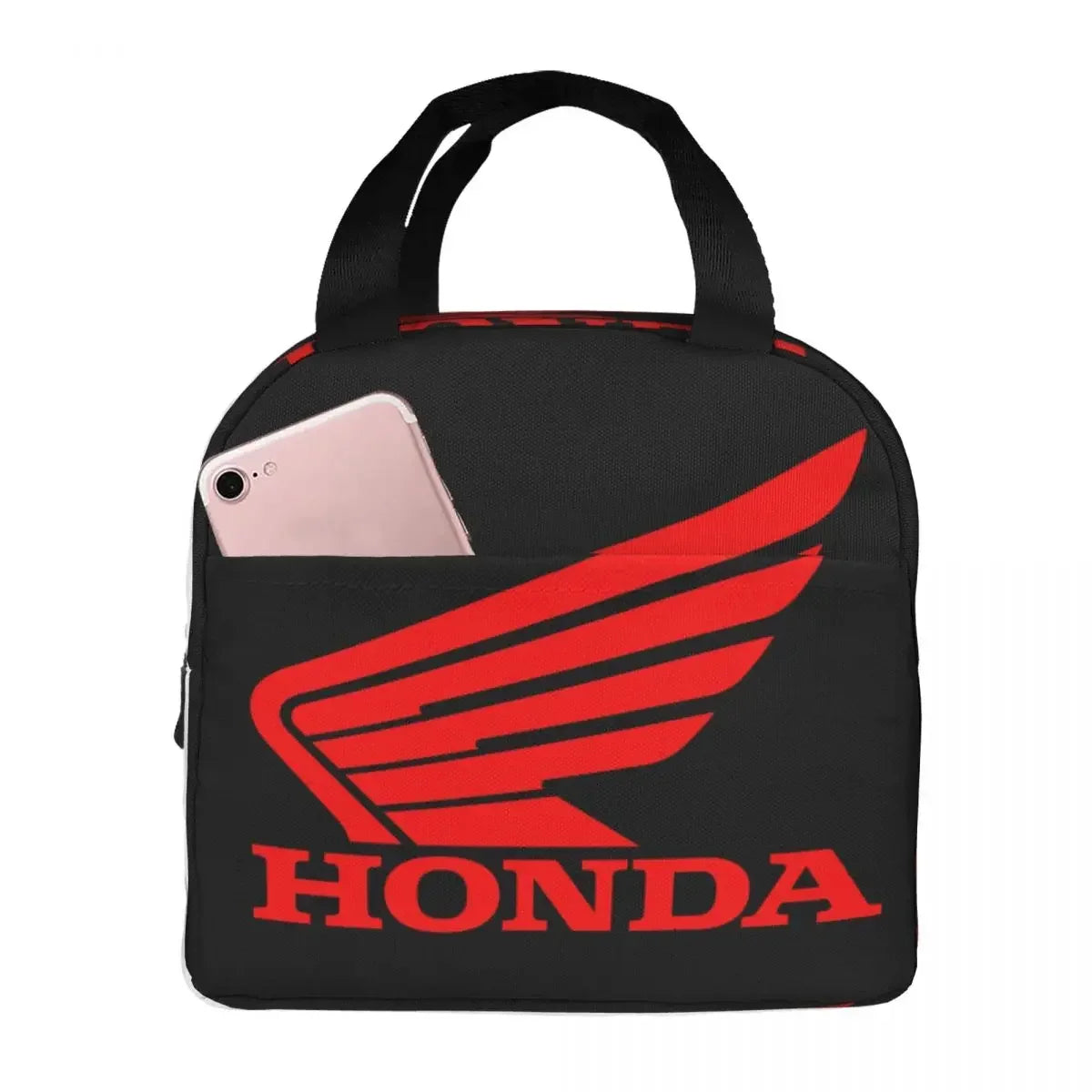 Honda Racing Motorcycle Insulated Lunch Bags Waterproof Picnic Bags Thermal Cooler Lunch Box Lunch Tote for Woman Work Children