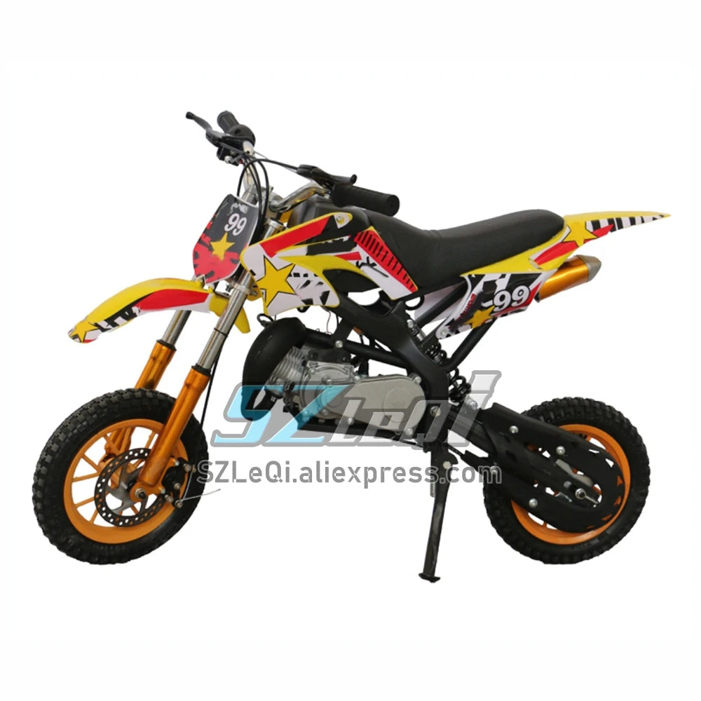 49CC 50CC 4 Stroke ATV OFF-road Gasoline Motorcycle Green Blue Orange Red Racing MOTO Trail Dirt Bike Motorbike For Adult Child