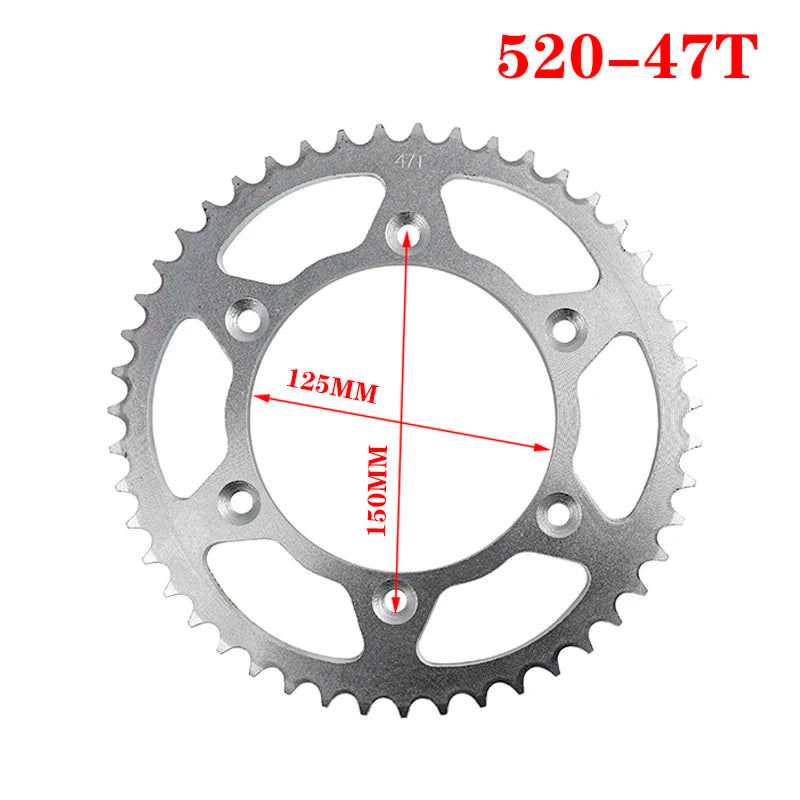 Motorcycle Rear Chain Sprocket 42T 45T 48T 50T 52T for KTM EXC SX XCW EXCF SXF MXC LC4 SMC SMR 125 144 150 200 250 300 450 525