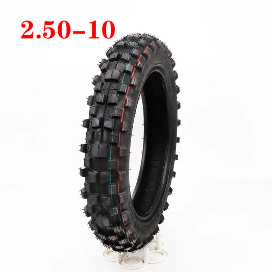 For Motorcycle Motocross Dirt Pit Bike front and rear tires 10 inches 2.50-10 outer tire 2.50-10 inner tube tire