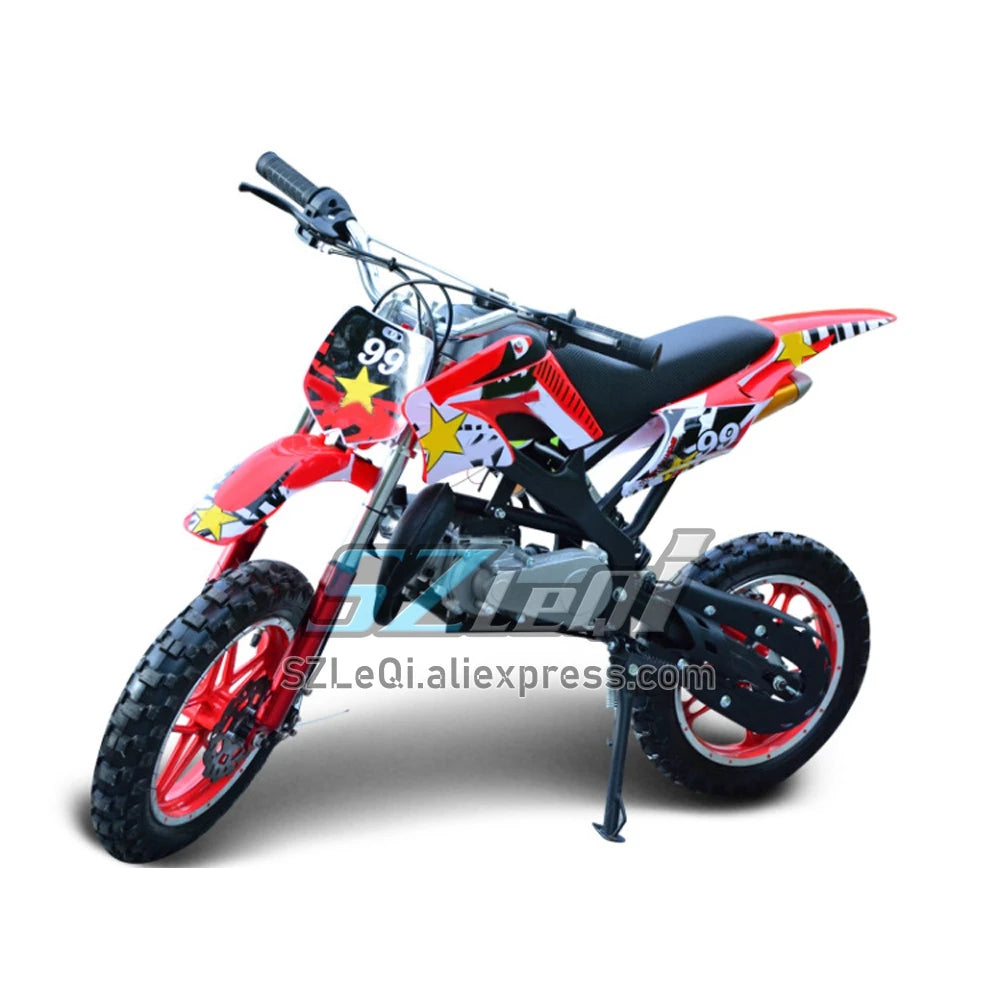 49/50CC 4 Stroke ATV OFF-road Gasoline Motorcycle Racing MOTO Dirt Bike Motorbike For Adult Children Boy Girl Child Student Men