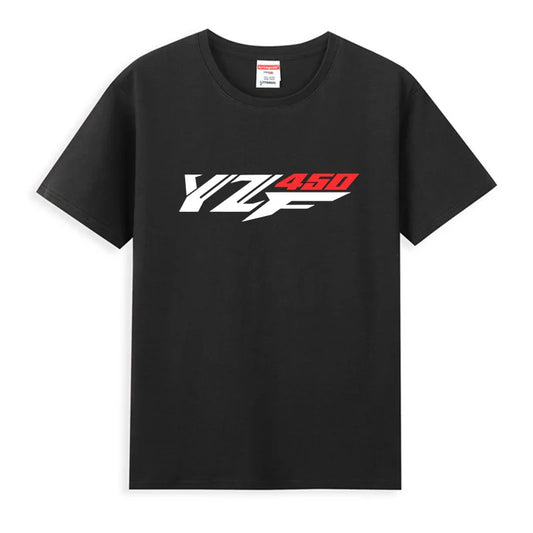 2024 Men T Shirt Casual Yamahas YZF 450 Sport Logo T-shirt Graphic Summer Short Sleeves 100% Cotton S-3XL Cool Tee