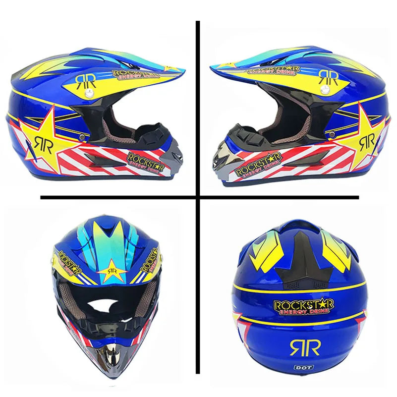 Man Woman Motocross Motorcycle Helmet ATV Motocross MTB MTB DH Racing Helmet Cross Helm Capacetes Send 3 pieces gift.