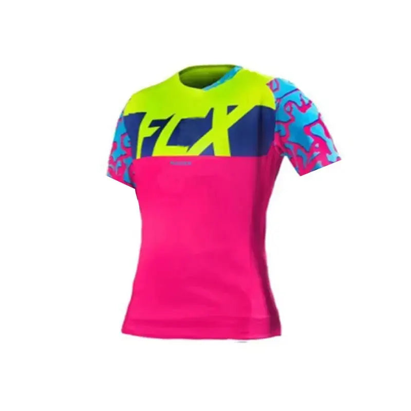 2025 WOMEN Downhill Jerseys  fcx Mountain Bike MTB Shirts Offroad DH Motorcycle Jersey Motocross Sportwear Clothing Bike FCX