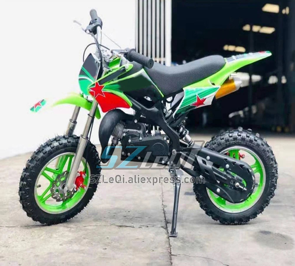 49/50CC 4 Stroke ATV OFF-road Gasoline Motorcycle Racing MOTO Dirt Bike Motorbike For Adult Children Boy Girl Child Student Men