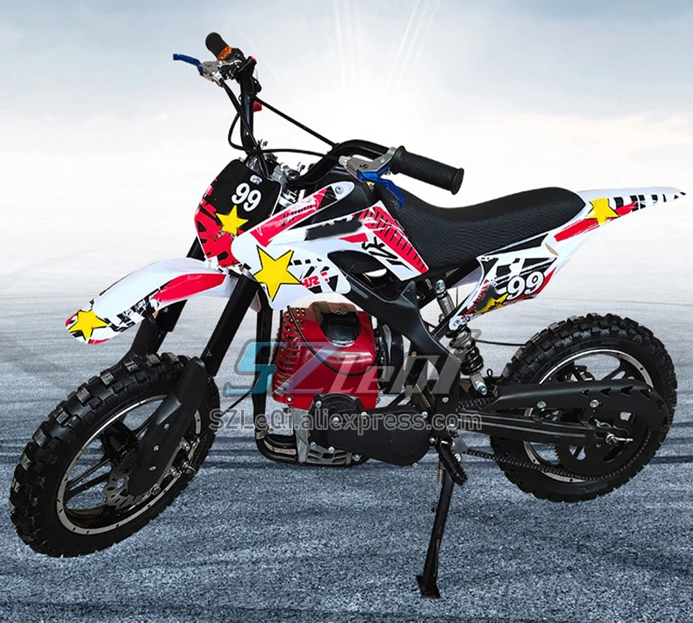 49/50CC 4 Stroke ATV OFF-road Gasoline Motorcycle Racing MOTO Dirt Bike Motorbike For Adult Children Boy Girl Child Student Men