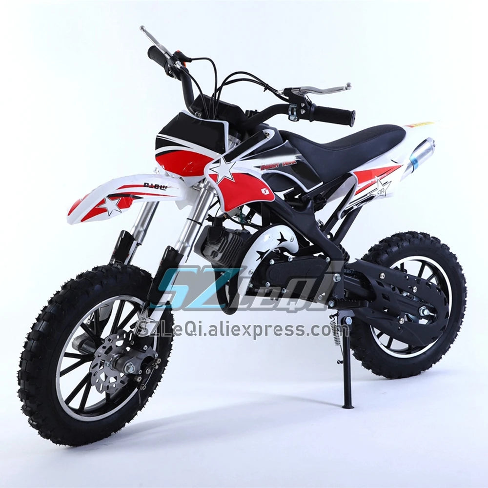 49/50CC 4 Stroke ATV OFF-road Gasoline Motorcycle Racing MOTO Dirt Bike Motorbike For Adult Children Boy Girl Child Student Men