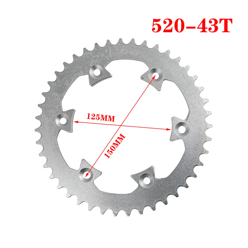 Motorcycle Rear Chain Sprocket 42T 45T 48T 50T 52T for KTM EXC SX XCW EXCF SXF MXC LC4 SMC SMR 125 144 150 200 250 300 450 525