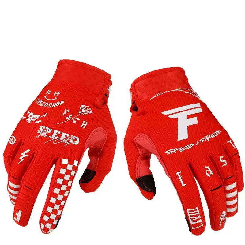 Skeleton Gloves Motorcycle Motocross Off Road MX BMX MTB ATV Guantes Moto Bicycle Touch Screen Cycling Gloves