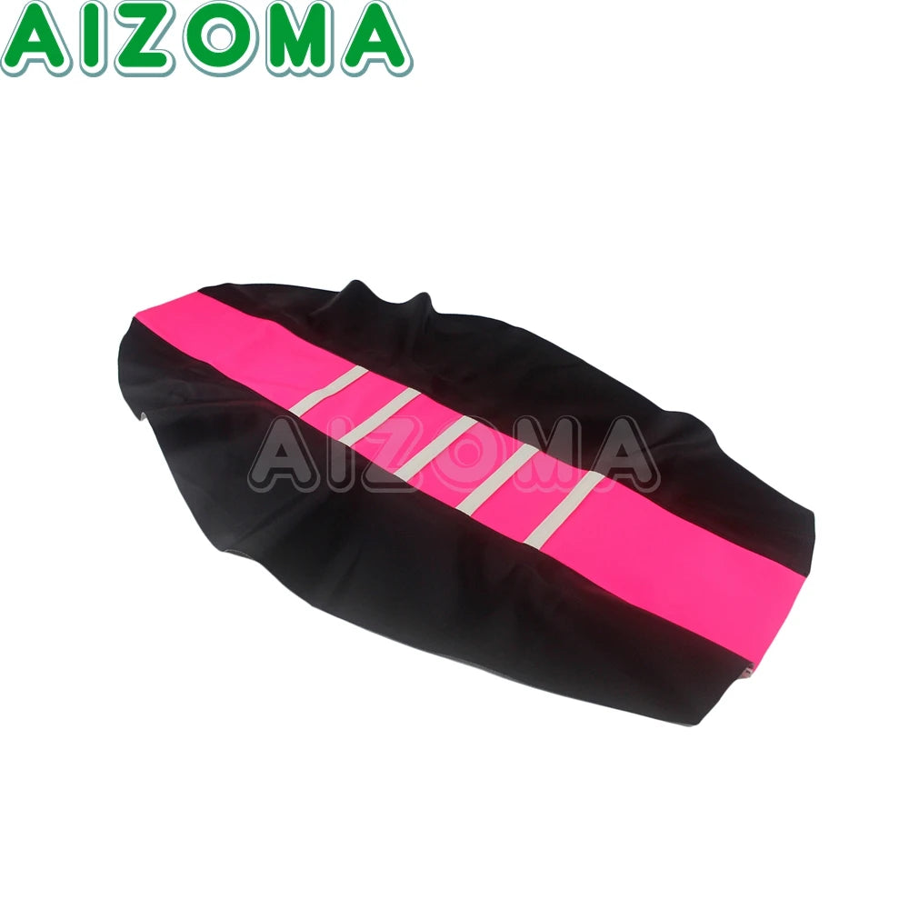 Pink Enduro Motorcycle Anti-Slip Gripper Soft Seat Cover For Honda Kawasaki Suzuki Yamaha Dirt Bike Seat Cushion Pad Protector