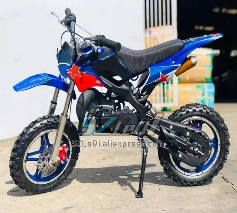 49/50CC 4 Stroke ATV OFF-road Gasoline Motorcycle Racing MOTO Dirt Bike Motorbike For Adult Children Boy Girl Child Student Men