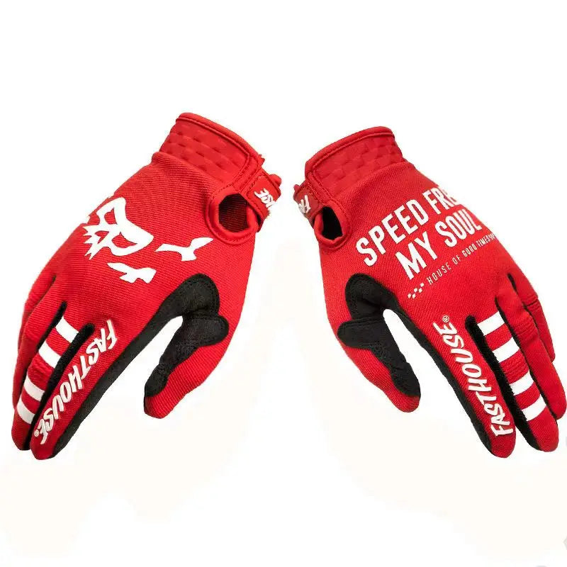 Skeleton Gloves Motorcycle Motocross Off Road MX BMX MTB ATV Guantes Moto Bicycle Touch Screen Cycling Gloves