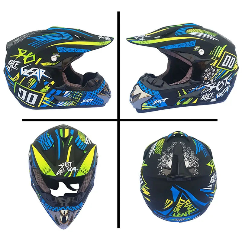 Man Woman Motocross Motorcycle Helmet ATV Motocross MTB MTB DH Racing Helmet Cross Helm Capacetes Send 3 pieces gift.