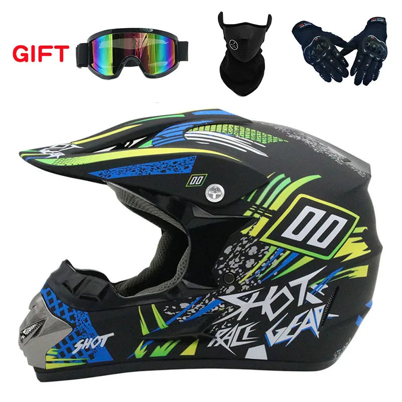 Man Woman Motocross Motorcycle Helmet ATV Motocross MTB MTB DH Racing Helmet Cross Helm Capacetes Send 3 pieces gift.