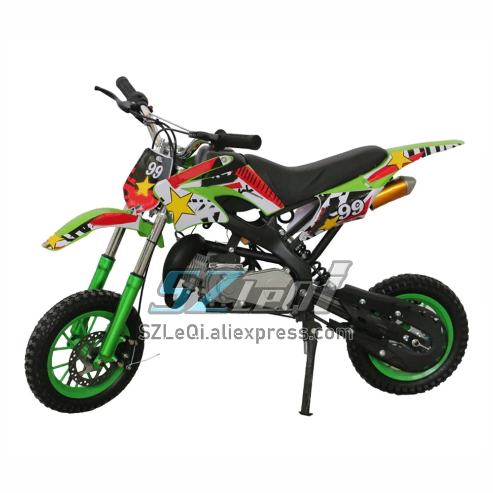 49/50CC 4 Stroke ATV OFF-road Gasoline Motorcycle Racing MOTO Dirt Bike Motorbike For Adult Children Boy Girl Child Student Men