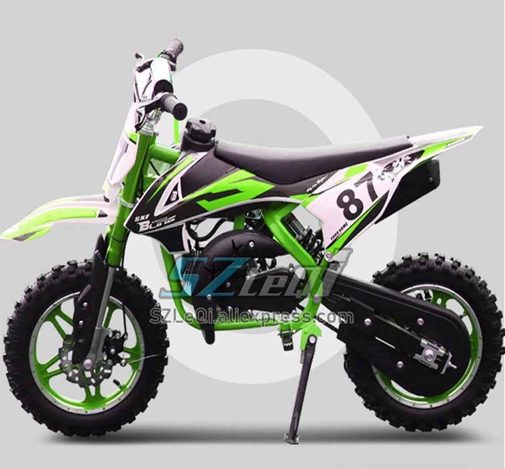 49CC 50CC 4 Stroke ATV OFF-road Gasoline Motorcycle Green Blue Orange Red Racing MOTO Trail Dirt Bike Motorbike For Adult Child