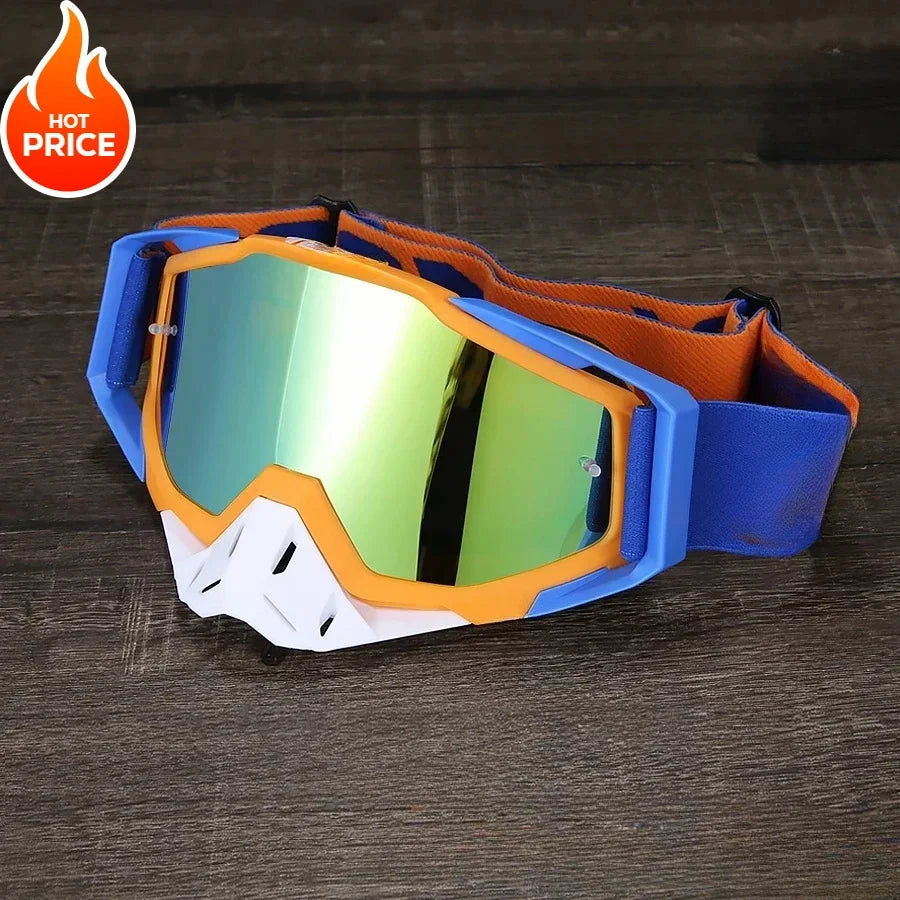 MTB High Quality Motocross Goggles ATV Protection Cycling Racing Motorcycle Glasses Mask Sunglasses Windproof Skiing Goggles