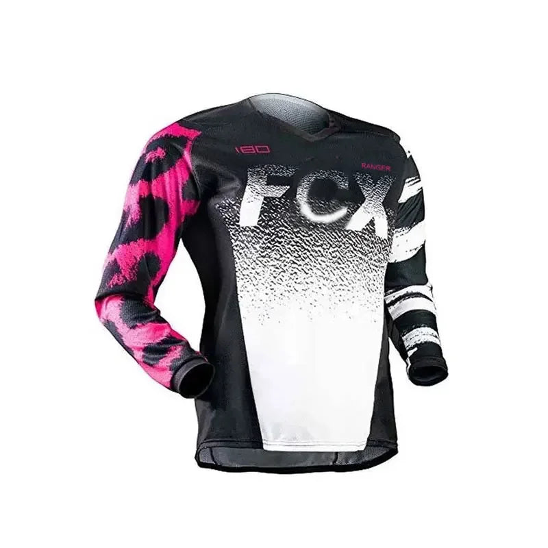 summertime， WOMEN Downhill Jerseys  FCX Mountain Bike MTB Shirts Offroad DH Motorcycle Jersey Motocross Sportwear Clothing Bike