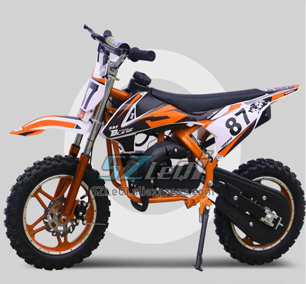 49 CC 2-Stroke ATV OFF-road Motorcycle Gas Gasoline Engine Start Racing MOTO Dirt Bike Motorbike For Boy Girl Child Student Men