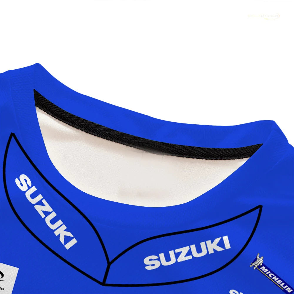 Summer New MOTO GP Motorcycle Quick Drying Riding Suit Suzuki Team Hot Selling T-shirt Men's Oversized Breathable Cycling wear