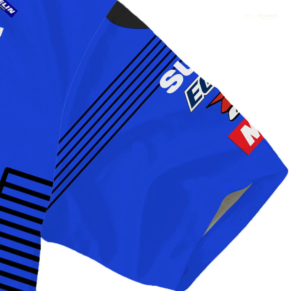 Summer New MOTO GP Motorcycle Quick Drying Riding Suit Suzuki Team Hot Selling T-shirt Men's Oversized Breathable Cycling wear