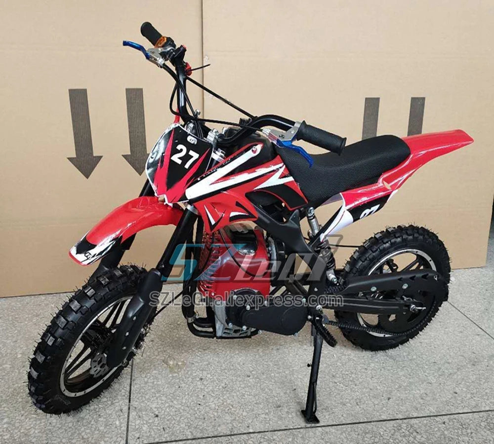 49/50CC 4 Stroke ATV OFF-road Gasoline Motorcycle Racing MOTO Dirt Bike Motorbike For Adult Children Boy Girl Child Student Men