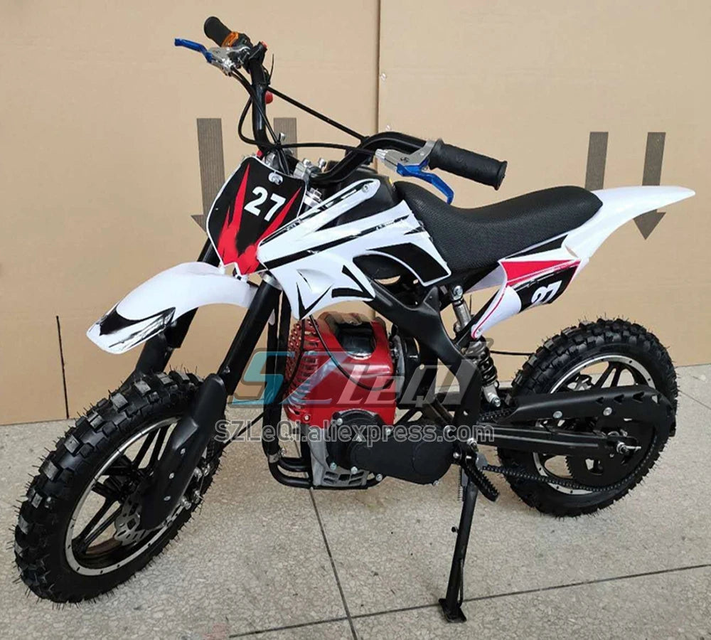 49/50CC 4 Stroke ATV OFF-road Gasoline Motorcycle Racing MOTO Dirt Bike Motorbike For Adult Children Boy Girl Child Student Men