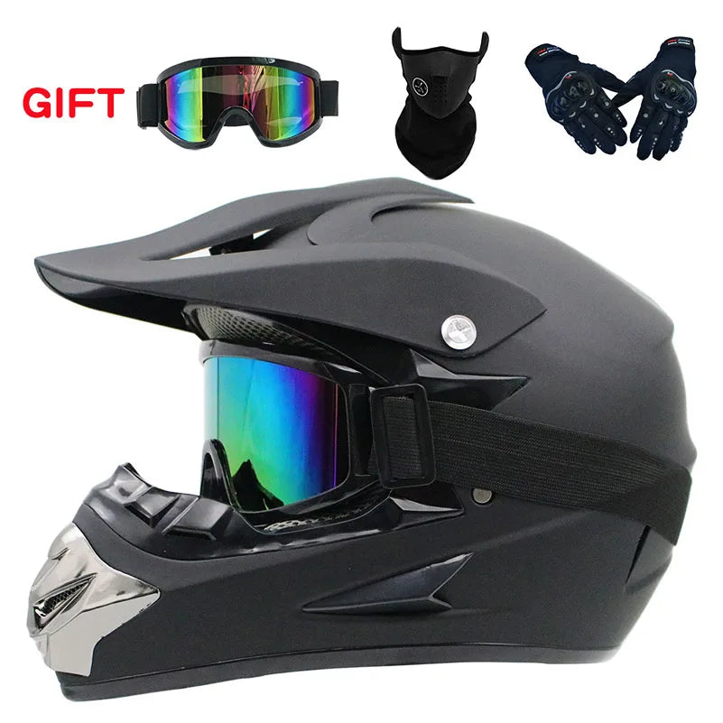 Man Woman Motocross Motorcycle Helmet ATV Motocross MTB MTB DH Racing Helmet Cross Helm Capacetes Send 3 pieces gift.