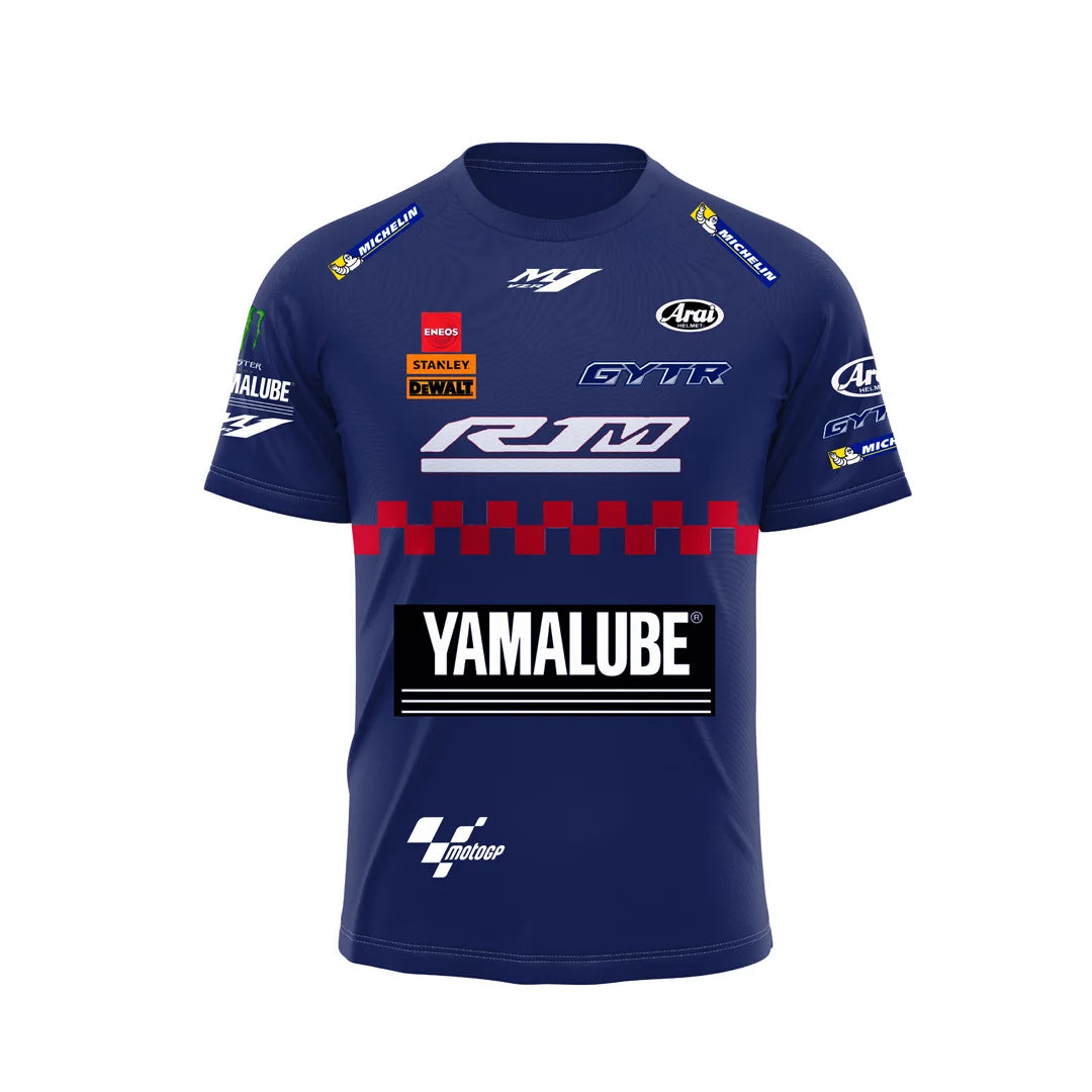 2024 new Yamaha extreme sports men's and women's racing suit T-shirt casual and fashionable quick drying short sleeved shirt Top