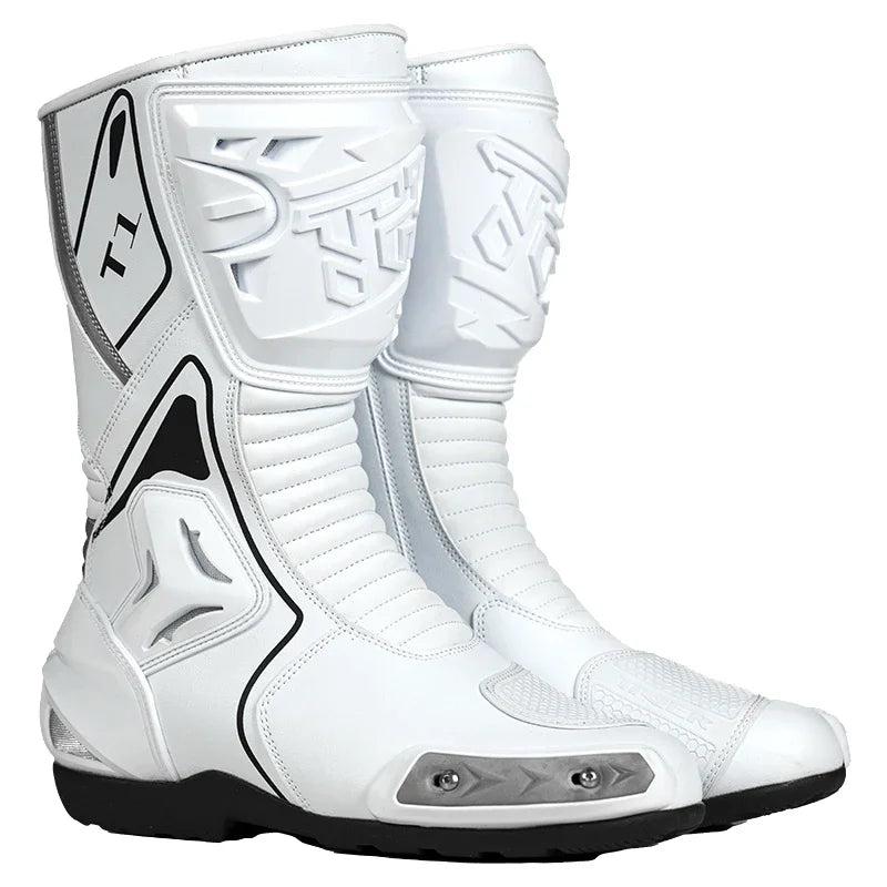 Size 39-46 Professional Motocross Boots Motorcycle Off-road Boots Motorcycle Shoes Non-slip Moto Protector 4 Colour