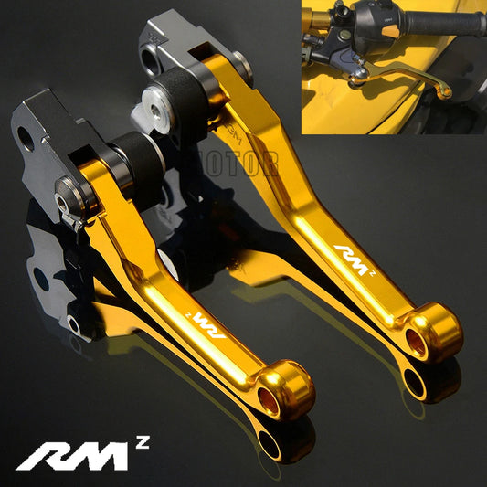 For Suzuki RMZ250 2004-2018 RMZ450 2005-2018 RMZ 250 450 CNC Motorcycle Dirtbike Dirt Bike Motocross Pivot Brake Clutch Levers