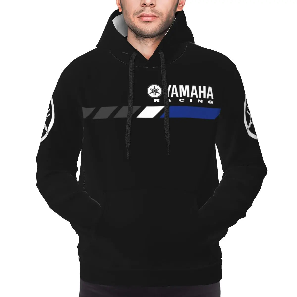 Y-Yamahas Hoodie For Men Women Pullover Long Sleeve Motorcycle Brand Sweatshirts Drawstring Hooded Shirt with Kanga Pocket