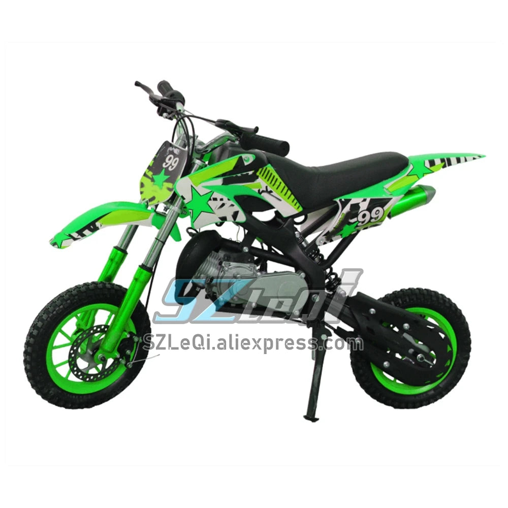 49/50CC 4 Stroke ATV OFF-road Gasoline Motorcycle Racing MOTO Dirt Bike Motorbike For Adult Children Boy Girl Child Student Men