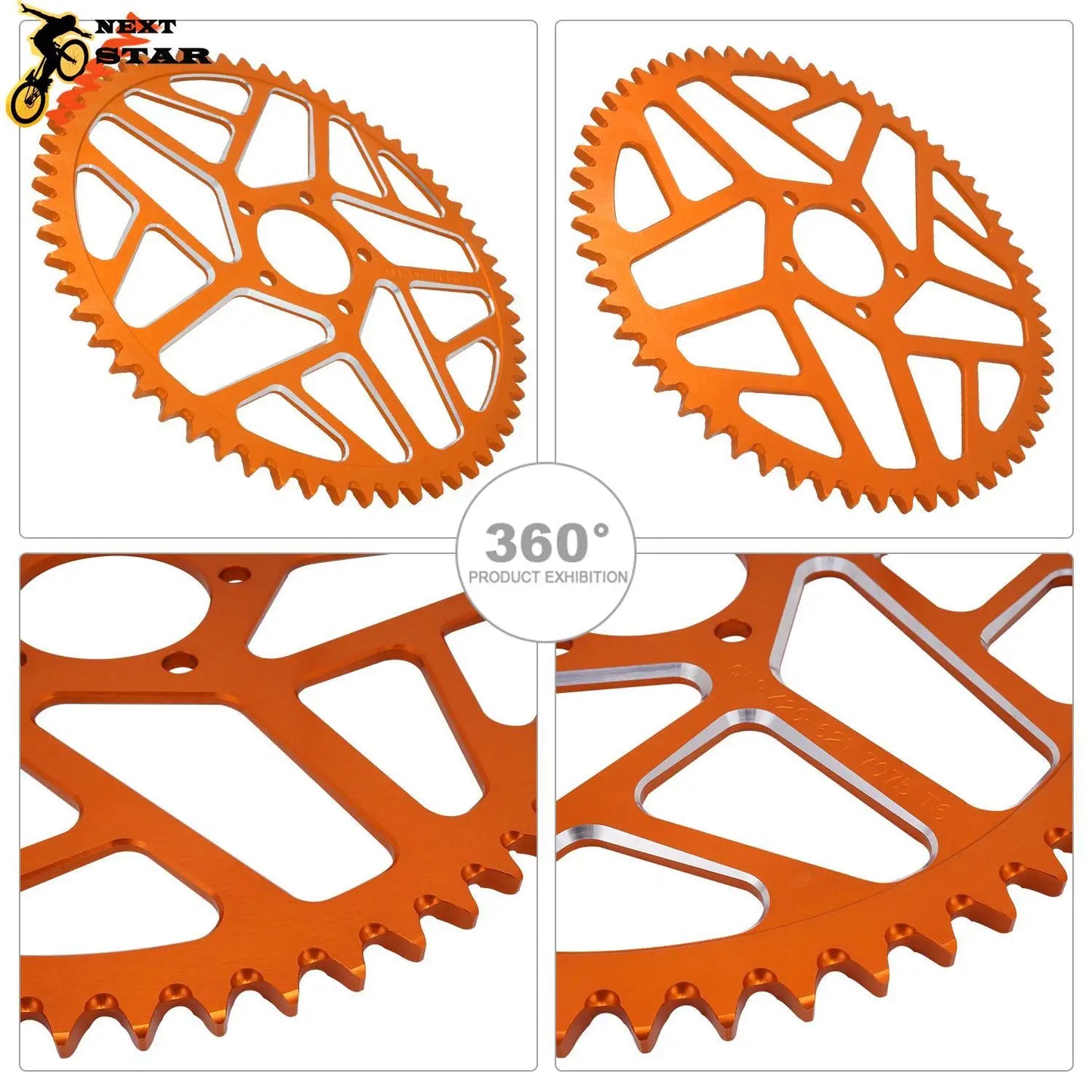 CNC Motorcycle 58T 62T Sprocket 106 112 120 Chain Set For Sur-Ron Surron Light Bee S X Talaria Sting Off-Road Electric Dirt Bike