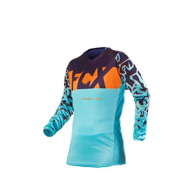 summertime， WOMEN Downhill Jerseys  FCX Mountain Bike MTB Shirts Offroad DH Motorcycle Jersey Motocross Sportwear Clothing Bike