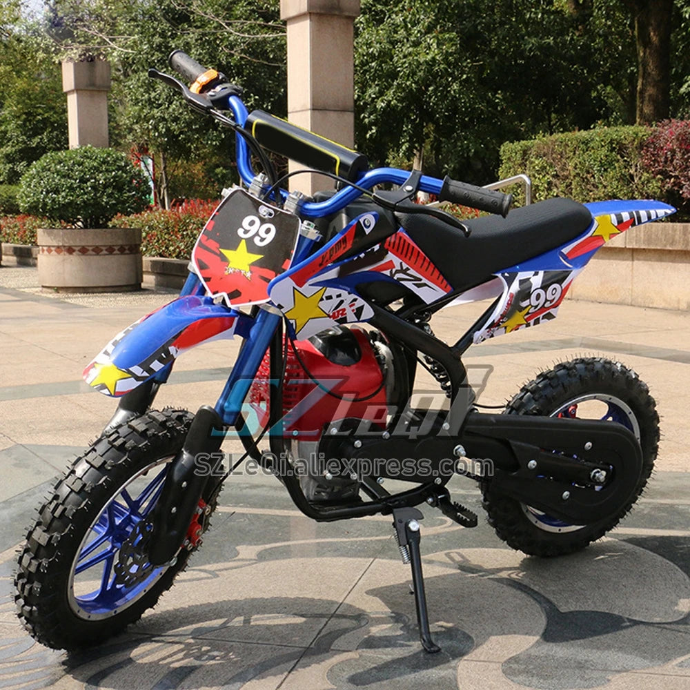 49/50CC 4 Stroke ATV OFF-road Gasoline Motorcycle Racing MOTO Dirt Bike Motorbike For Adult Children Boy Girl Child Student Men