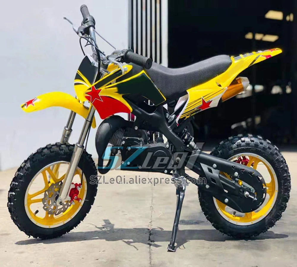 49/50CC 4 Stroke ATV OFF-road Gasoline Motorcycle Racing MOTO Dirt Bike Motorbike For Adult Children Boy Girl Child Student Men