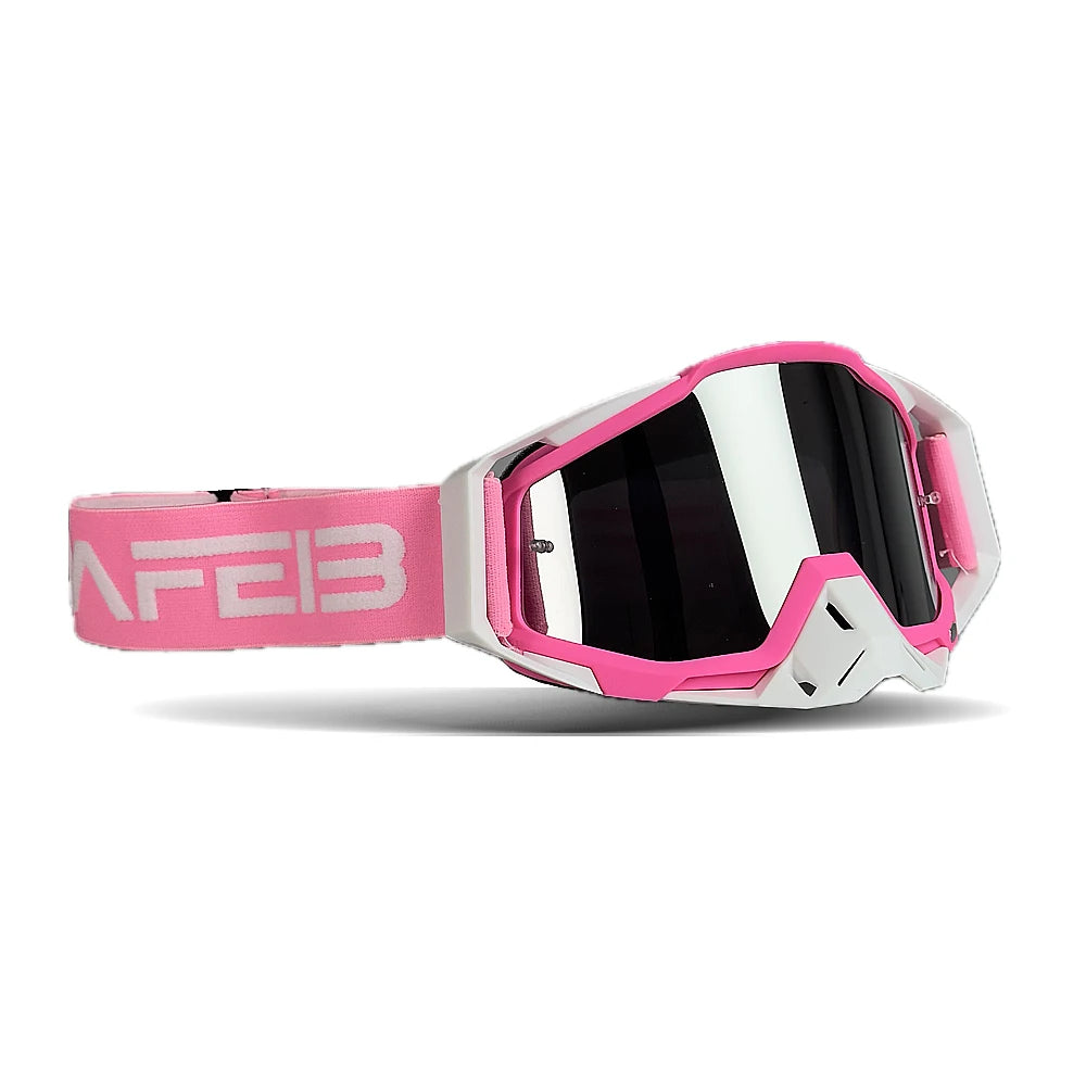 Motocross Glasses Motorcycle Pink Sunglasses Man MTB ATV Mask Windproof Protection Skiing Cycling Racing Off-Road Goggles