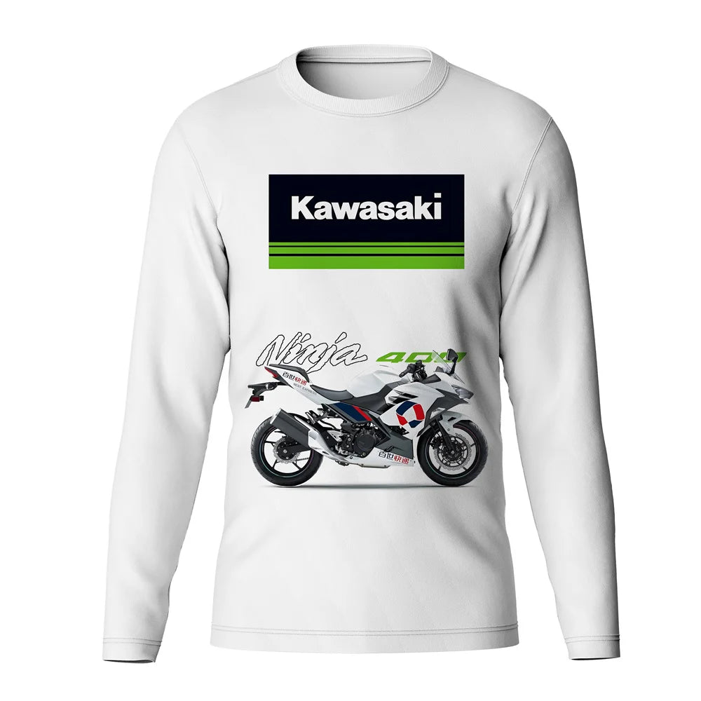 Kawasaki Men's Fishing T-Shirt 2024 New Fishing Clothing Outdoor Sports Long Sleeve Fishing Jerseys Breathable UV Protection Top