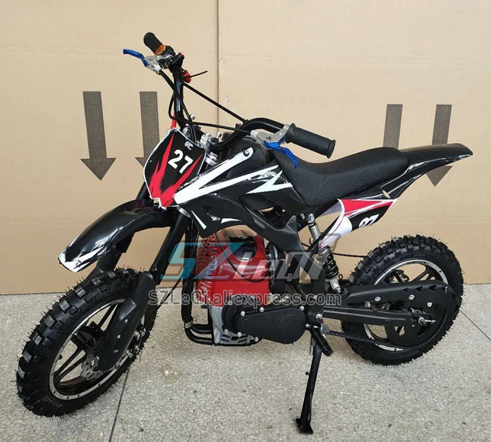 49/50CC 4 Stroke ATV OFF-road Gasoline Motorcycle Racing MOTO Dirt Bike Motorbike For Adult Children Boy Girl Child Student Men